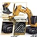 BRRRRT 1/64 Remote Control Excavator,Remote Control Construction Vehicles with Metal Shovel,Type-C Direct Charging RC Excavator,Birthday Gifts for Boys and Girls Age 3+