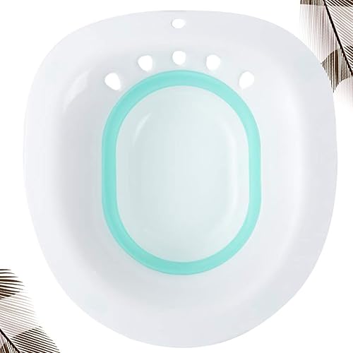 Miniatura 3 de Asiento de inodoro plegable para baño posparto, para el cuidado posparto, bañera, bañera, bañera, lavabo de remojo para calmar y limpiar la vagina,