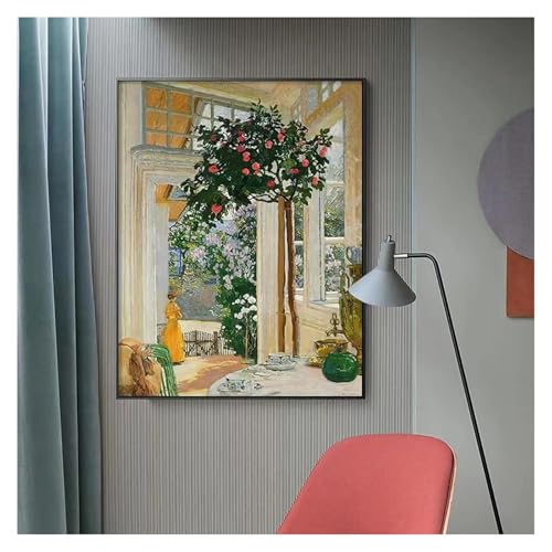 Tableau de décoration murale moderne style rétro américain toile 40x60cm