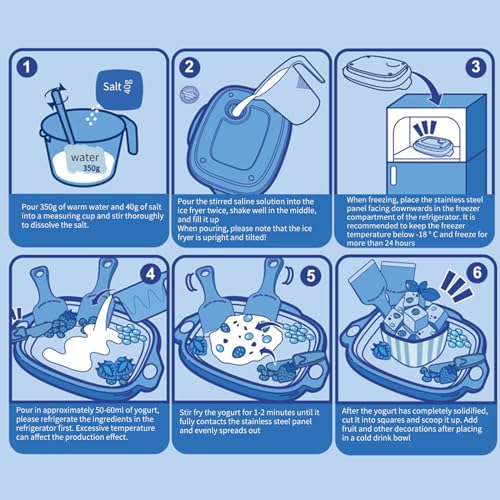 Instant-Eismaschine zur Herstellung von Soft-Serve-Eis, Slushies, gefrieren, Joghurt, gerollte Eismaschine, hausgemachte Mischung und ständiges Rühren – Bild 8