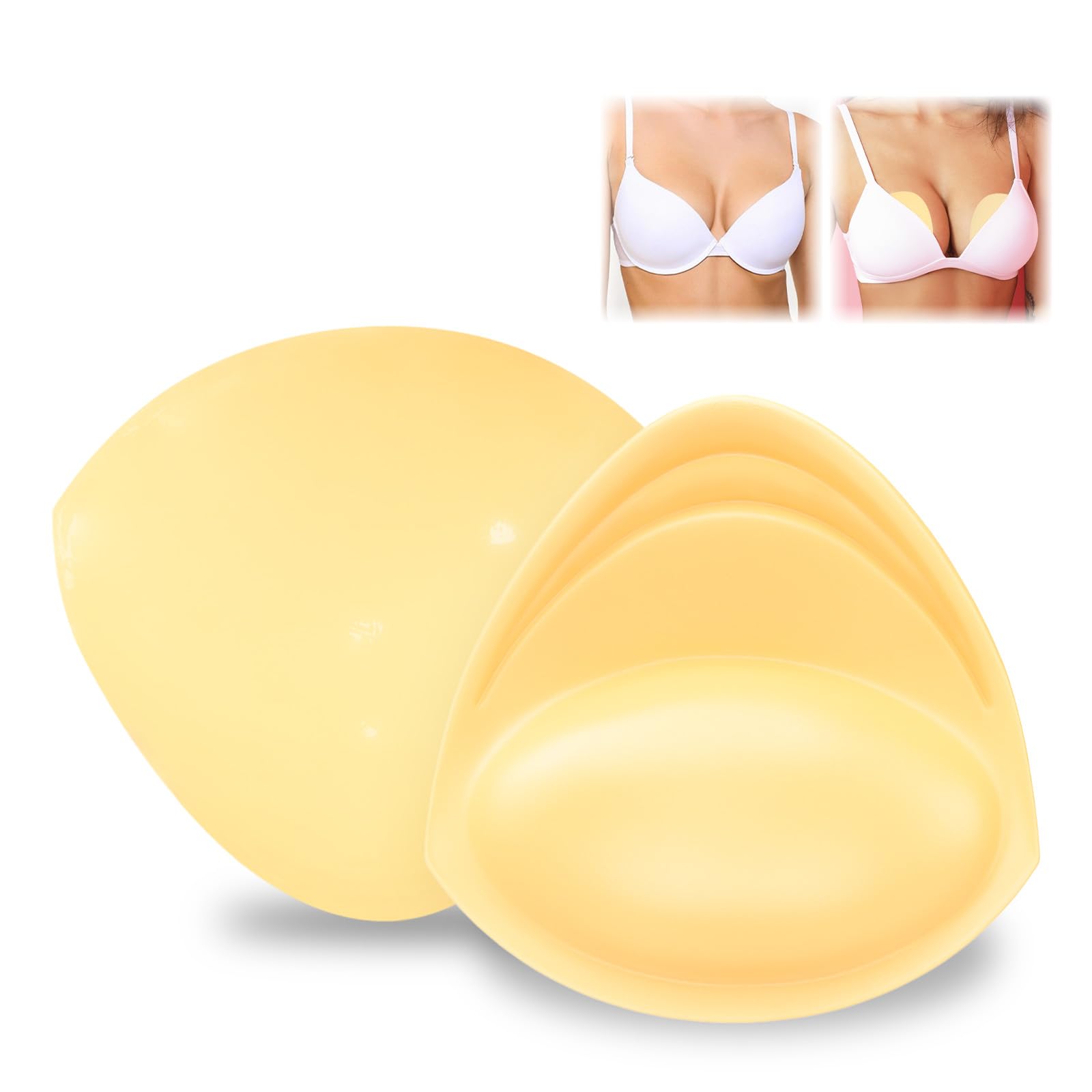 Invisilift Reggiseno Invisibile Auto-Adesivo – Push Up In Silicone Riutilizzabile, Senza Schienale E Senza Spalline (Scollo Profondo) - 2
