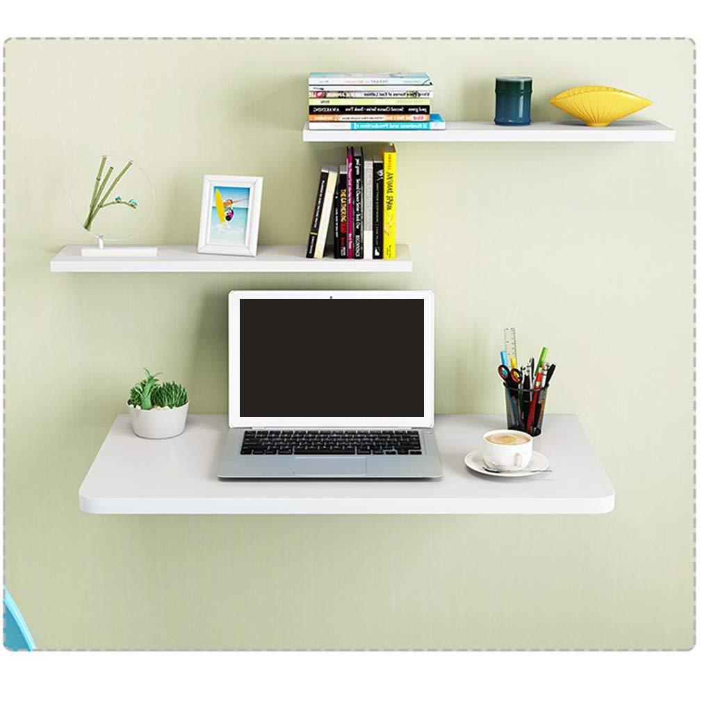 Table murale pliable bois pour ordinateur portable bureau maison et cuisine BL