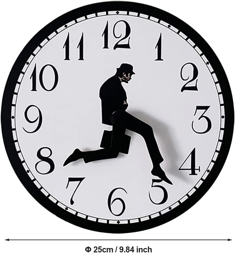 Miniatura 2 de YtotY Ministry of Silly Walks - Reloj de pared de 10 pulgadas, divertido reloj de pared silencioso y moderno para hotel, decoración de sala de