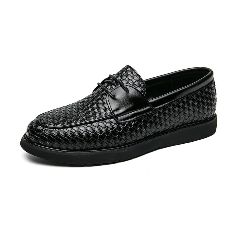 Mens Slip-On Derby Shoes Classic Formal Business Sneaker Low Top Pointed Toe Casual Oxford Dress Shoes