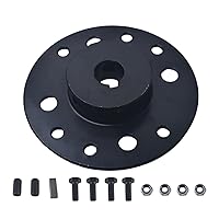 Vista 7 de Buje de piñón de acero negro para Go Kart de 1" de diámetro y chavetero de 1/4" para Mini Bike de 212cc 196cc 6.5hp, Dune Buggies, Drift Trike, Go