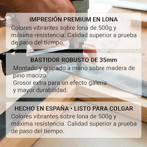 Miniatura 4 de Creativa Digital Cuadro Con Foto Personalizable 30 40 Cm Lona Y Madera Regalo Personalizado Hecho En España