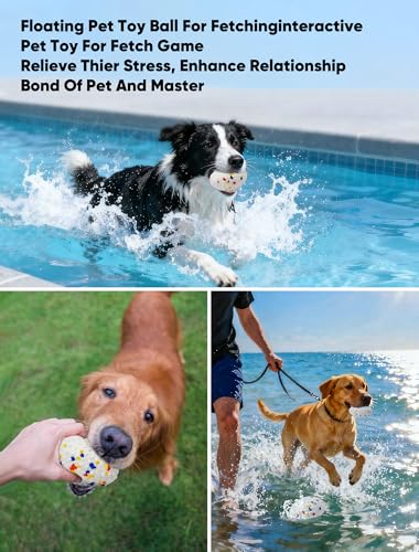 Pelota mordible flotante para perros 2 unidades miniatura 5