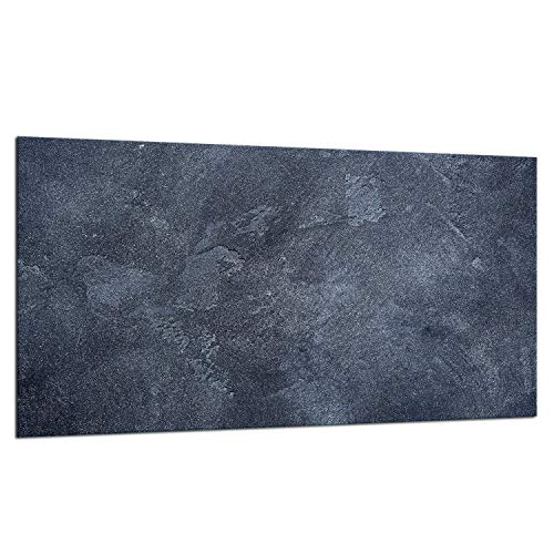 QTA | Plaque de recouvrement pour cuisinière 90 x 52 cm 1 pièce en verre pour cuisinières électriques à induction Protection anti-éclaboussures Planche à découper Ardoise