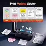 TATTMUSE Shipping Label Printer Bluetooth, Thermal Postage Label Printer 4x6 for Small Business, 2411BT Oscilloscope Compatible with Amazon, Royal Mail, eBay, Support iOS, Android, Windows and Mac - Image 6