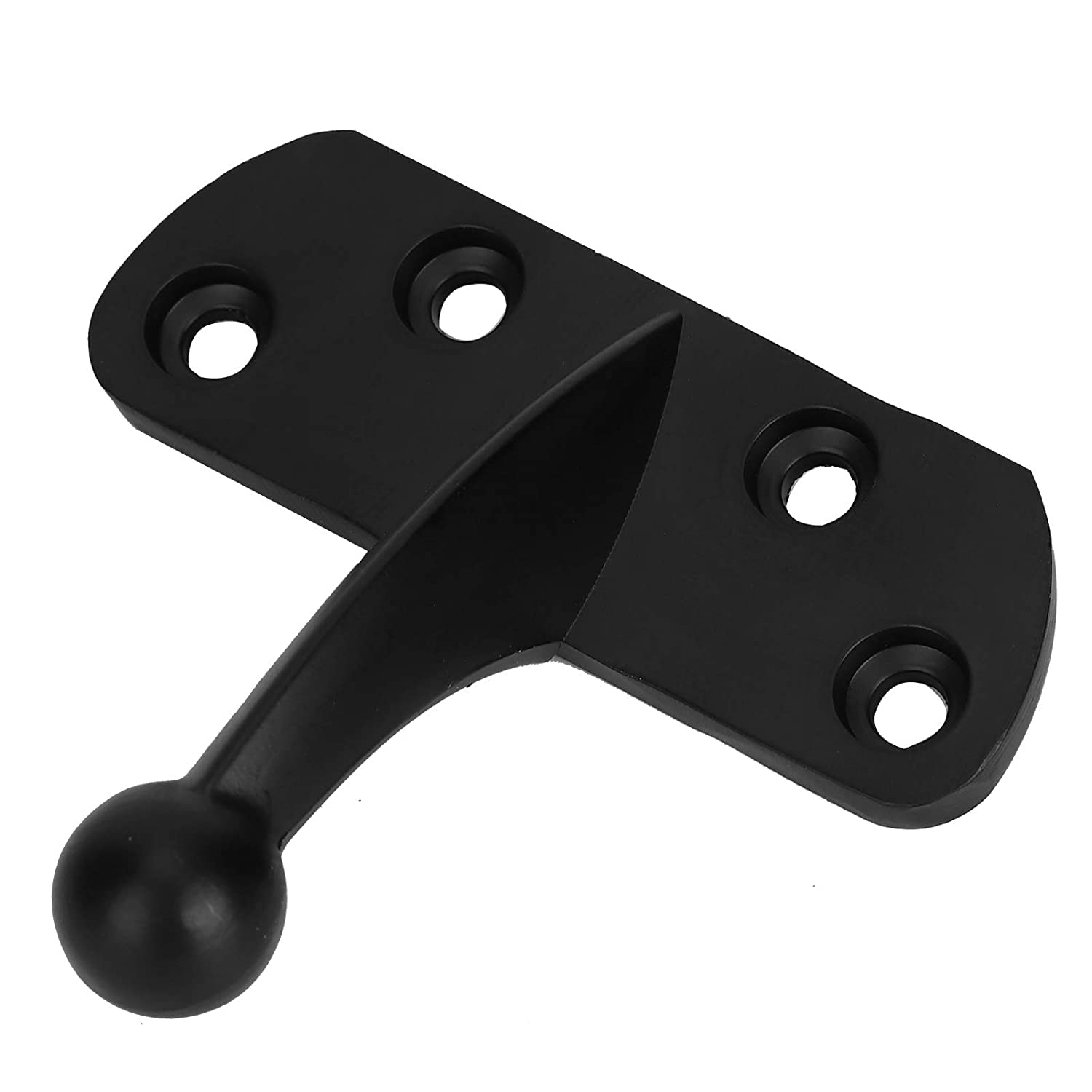 A K Homes -Lock Latch, Anticorrosive Easy to Install Security Security Door Guard Lock, Thickening Base for Residential Apartment(JF-01 (matt Black))