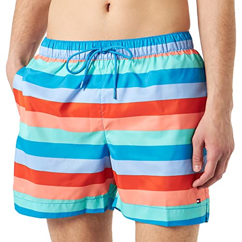 Tommy Hilfiger Herren Badehose Medium Drawstring Print Lang, Mehrfarbig...