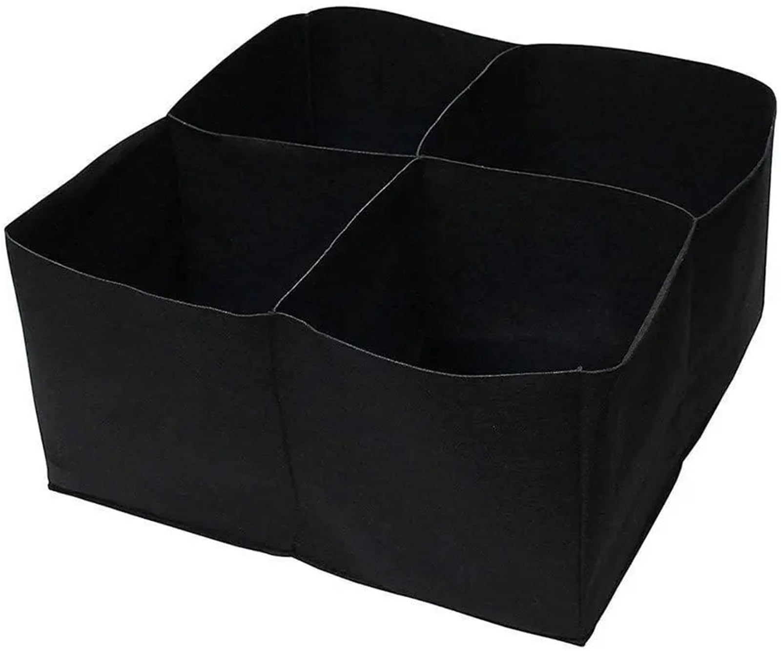 DCUIPG 3Pcs 4/8 Grids Garden Raised Planting Bed Fabric Square Felt Flower Grow Bag Vegetable Planter Pots for Vegetables