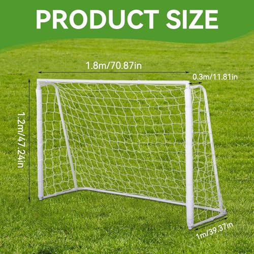 Fußball-Tornetz, Fußball-Ersatz-Tornetze, Sport-Fußball-Torpfostennetz, Fußball-Torpfostennetz in voller Größe für das Training von Sportwettkämpfen (6X4FT)