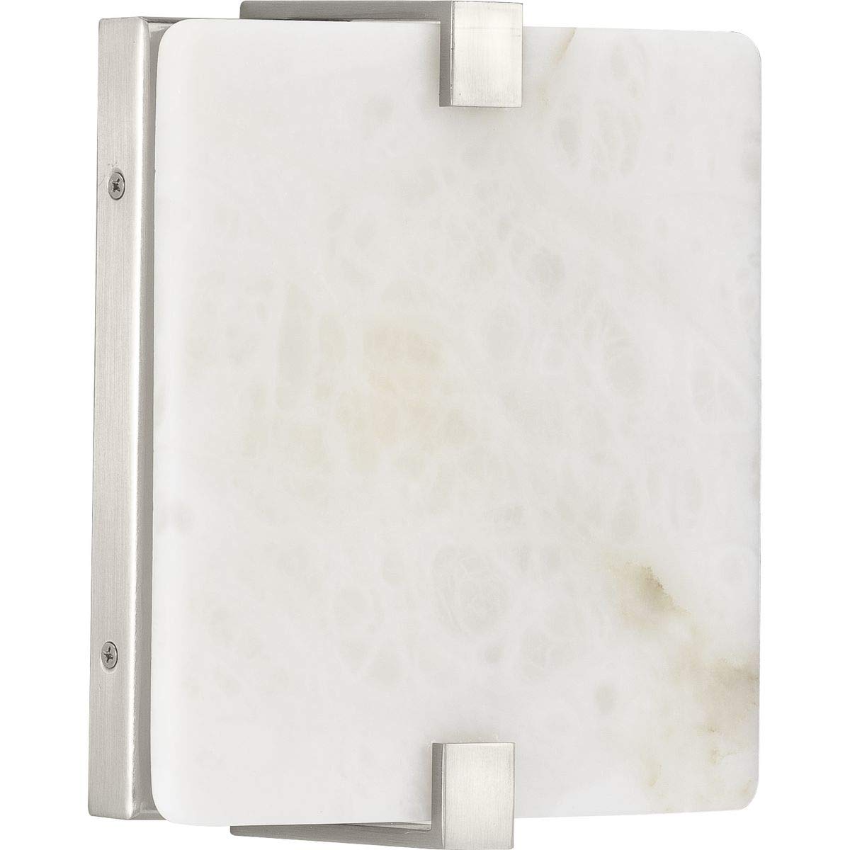 Progress Lighting LED Wall Sconce, Brushed Nickel, 8.50x8.00x8.00, Alloy Steel,