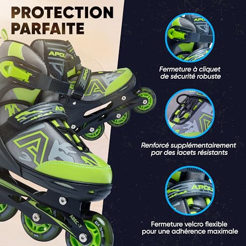 Roller de haute qualité réglable Champion avec roues LED lumineuses durables - 4