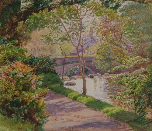 Tableau moderne le pont de lierre pour décoration de chambre 60x90cm