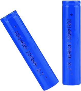 Rechargeable Batteries 14650 1100Mah 3.7V Li-Ion Rechargeable 3.7V 2Pcs