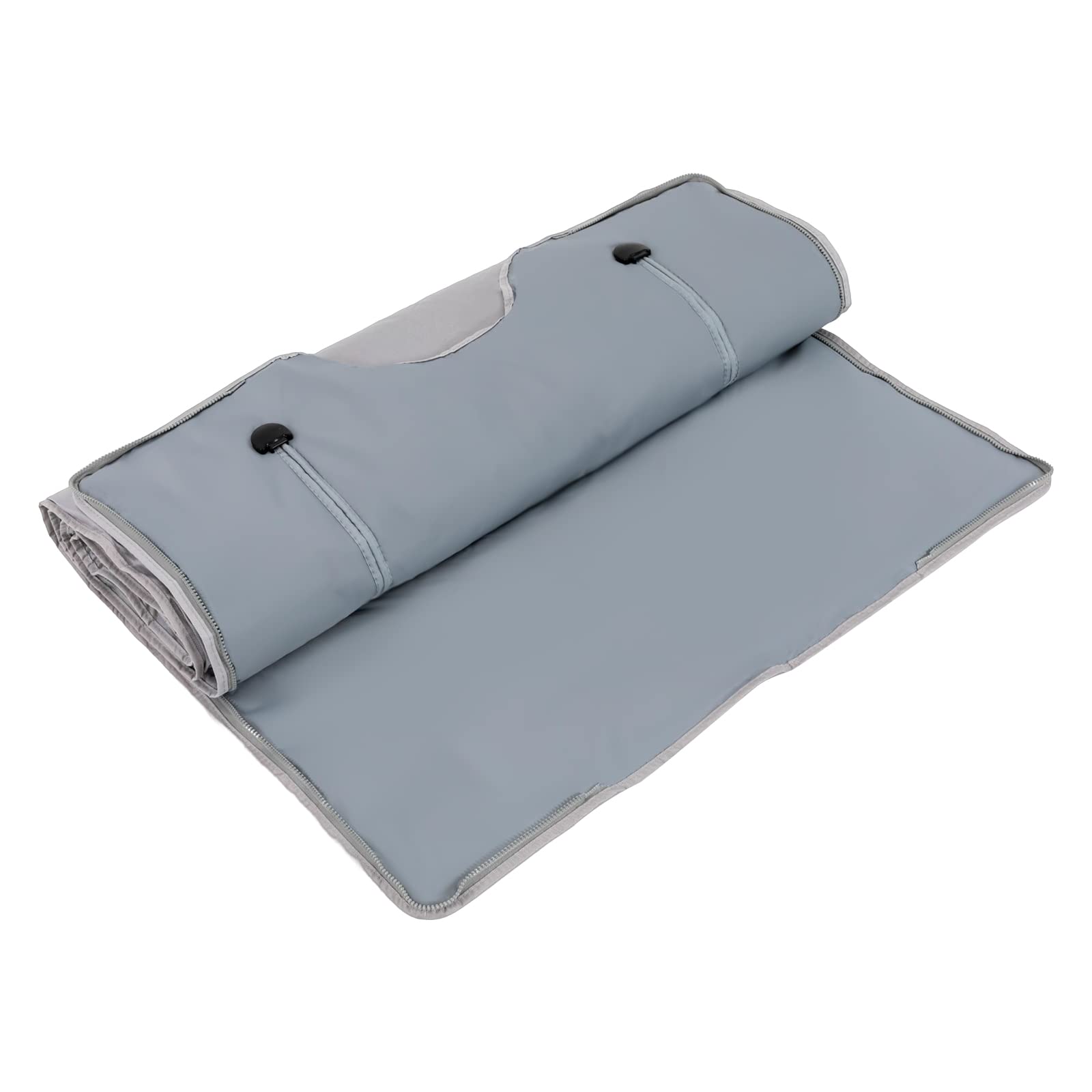 Coperta elettrica portatile a infrarossi a distanza per sauna sacco corpo shaper coperta sauna professionale detox terapia 2 zone controller argento