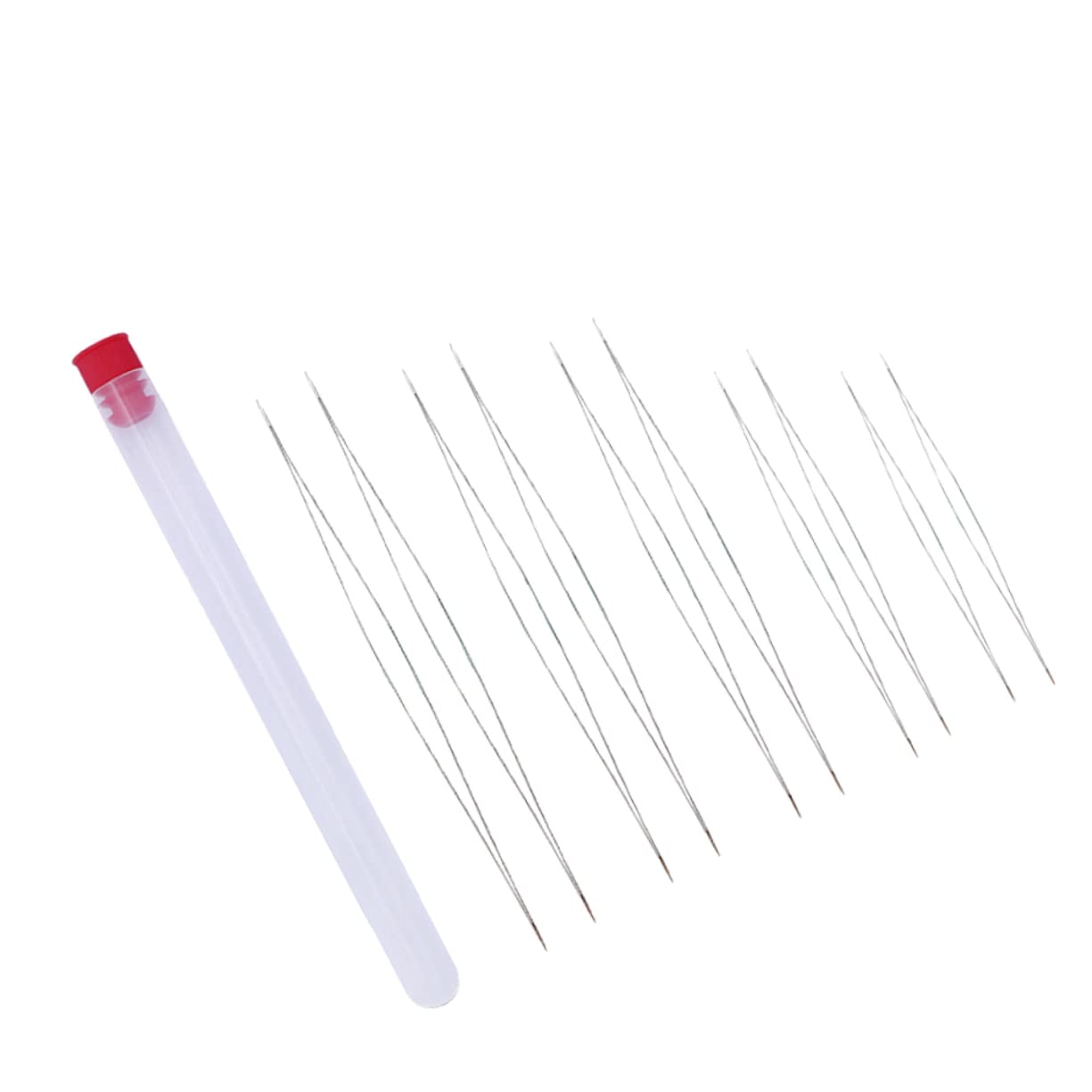 Gogogmee Needle Threader Tool Set 10pcs Handwork Beading Needles Kit Punch Needle Kit Jewelry Making Beads Bead Threader Solid Metal for Sewing Crafts Lovers