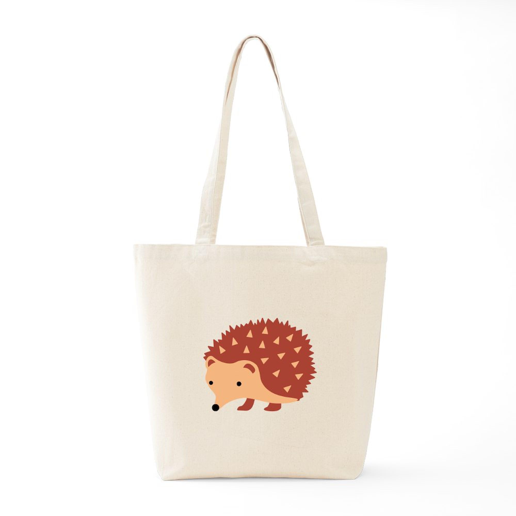 CafePress Hedgehog Love Canvas Tote Bag - Reusable Natural Shopping Bag (Choose Small Or Medium Size) - View #10