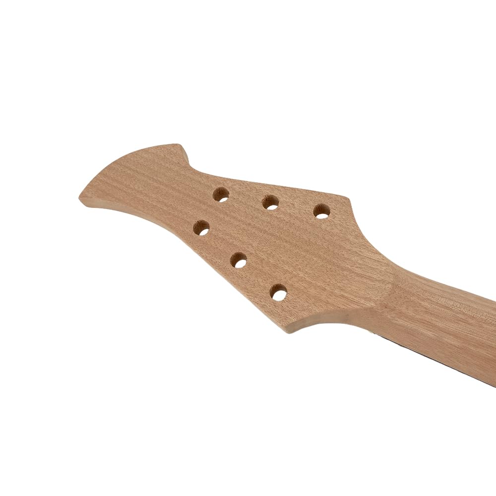 Mahoń Gitara Elektryczna Wymiana Szyi 22 Progi 63 cm Normalna Nakrętka Palisander Podstrunnica Biały Wykwintne Wkładki Śruba na pięcie (1)