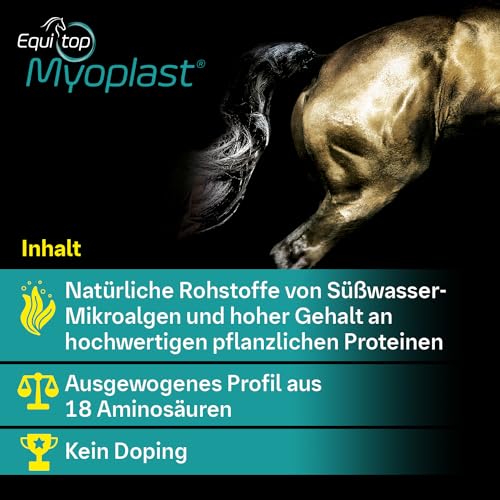 EQUITOP Myoplast Muskelaufbau Granulat für Pferde 1,5 kg