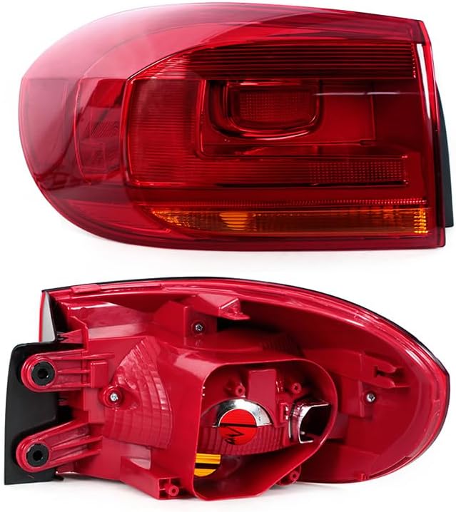 Car Headlight Taillights Car TailLight Cover For Tiguan 2012-2017 Rear Lamp Reversing Brake Fog Light 5N0945095R 5N0945096R Without bulb