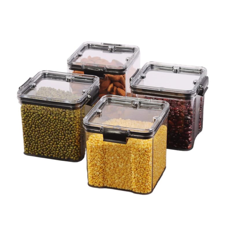 Masterstor 700ml Airtight Food Storage Container Set | BPA-Free Plastic Kitchen Storage Containers | Freezer & Dishwasher Safe Food Prep | Stackable Design for Home & Kitchen Organization | Pack of 4