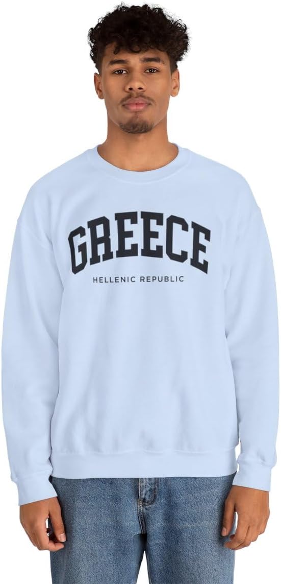 Greece Adult Unisex Crewneck Sweatshirt