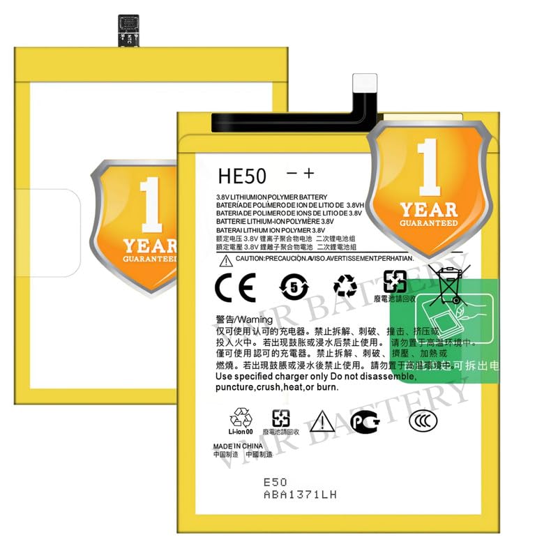 Image of Original HE50 Battery Compatible for Motorola Moto E4 Plus (XT176, XT1770, XT1773) | Moto E5 Plus - (5000mAh) - 1 Year Warranty K7