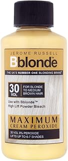 Sponsored Ad – Bblonde Maximum Lift Cream Peroxide 30 Vol - Permanent Blonde Hair Dye for Blonde to Medium Brown Hair Colour, Hair Bleach with 9% Peroxide & Avocado Oil, Lifts 6-7 Shades, 75ml
