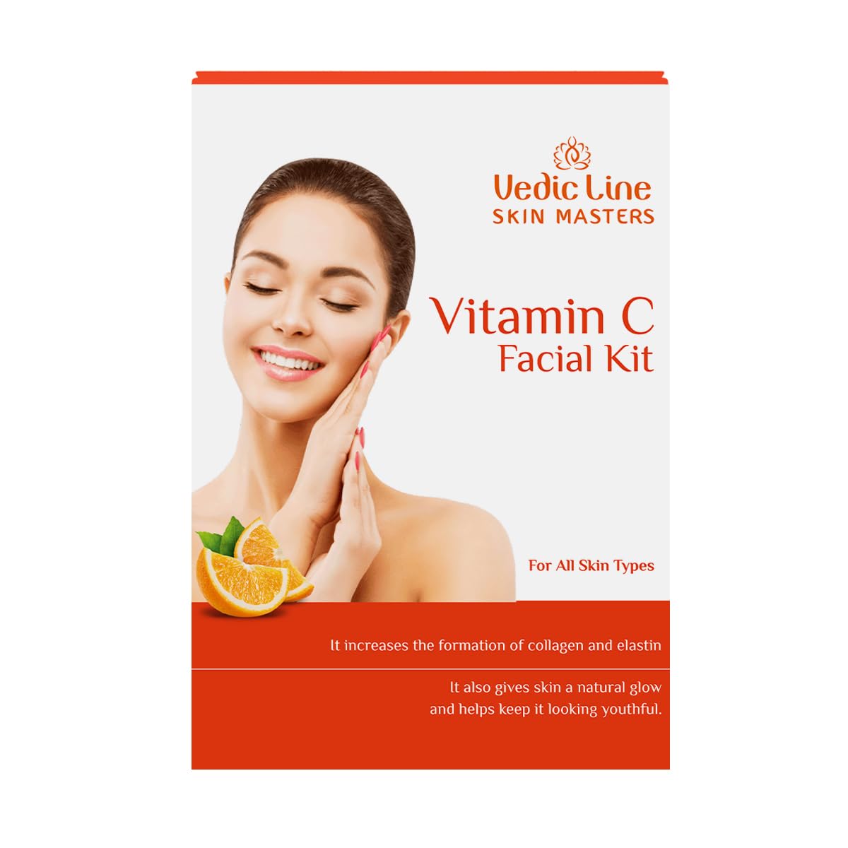 Vedicline Vitamin C Facial Kit |Aloe Vera, Turmeric & Niacinamide Based Formula| Glow & Radiance Facial Care|Suitable For All Skin Types – 50 ml