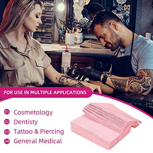 Manicure Table Mat Disposable Nail Art Table Protector Pad 125Pcs 3 Layers Waterproof Salon Nail Art Desk Protector Mats For Professional And Beginer Manicure Tattoo Pedicures #TOP1