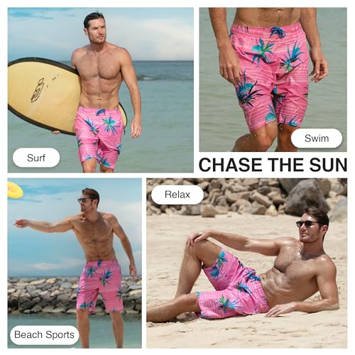 Image of Kanu Surf Men's Big Viper Extended Size Stripe Swim Trunk