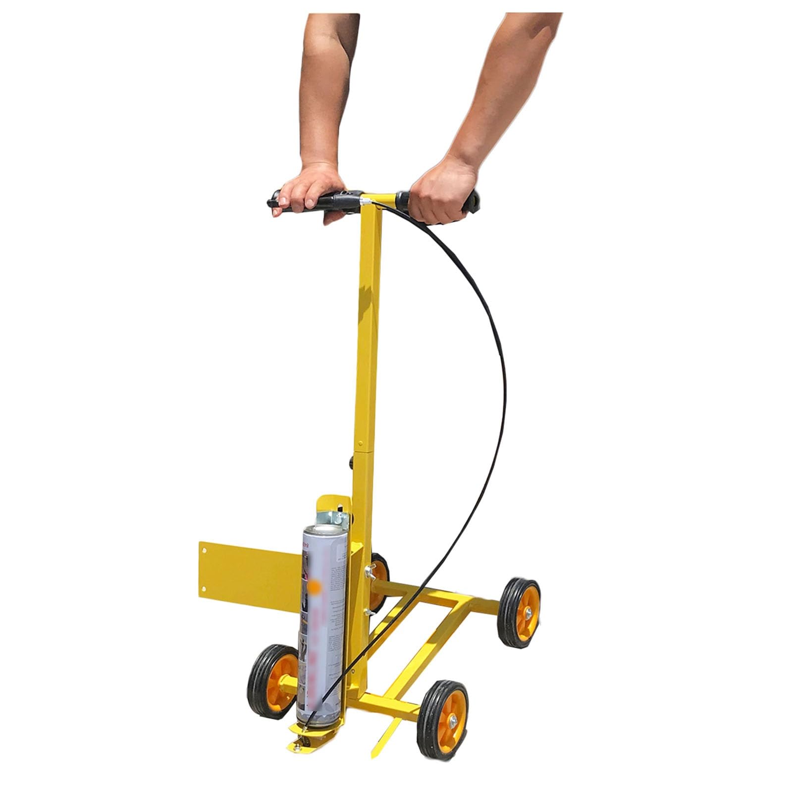 GTHTUHFD Line Marker Machine, Wheeled Line Marking Machine Adjustable Width 5-17Cm For Sports Industrial