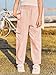 Haloumoning Girls Cargo Pants Kids Fashion Elastic Waist Jogger Trousers with Pockets 5-14 Years Pink