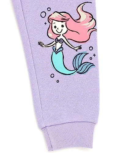 Image of Disney Girls Fleece Sweatshirt and Jogger Pants Outfit Set Newborn to Big Kid Sizes (Newborn - 14-16)