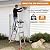 Soctone Ladder, A Frame 4 Step Extension Ladder, 17 Ft with Multi Position & Removable Tool Tray with Stabilizer Bar, 330 lbs Weight Rating Telescoping Ladder for Household or Outdoor Work