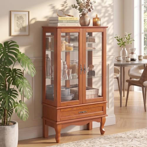 52" Lighted Antique Curio