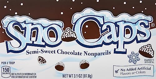 Snow caps Semi Sweet Chocolate Nonpareils (1) 3.1oz Box - image 1