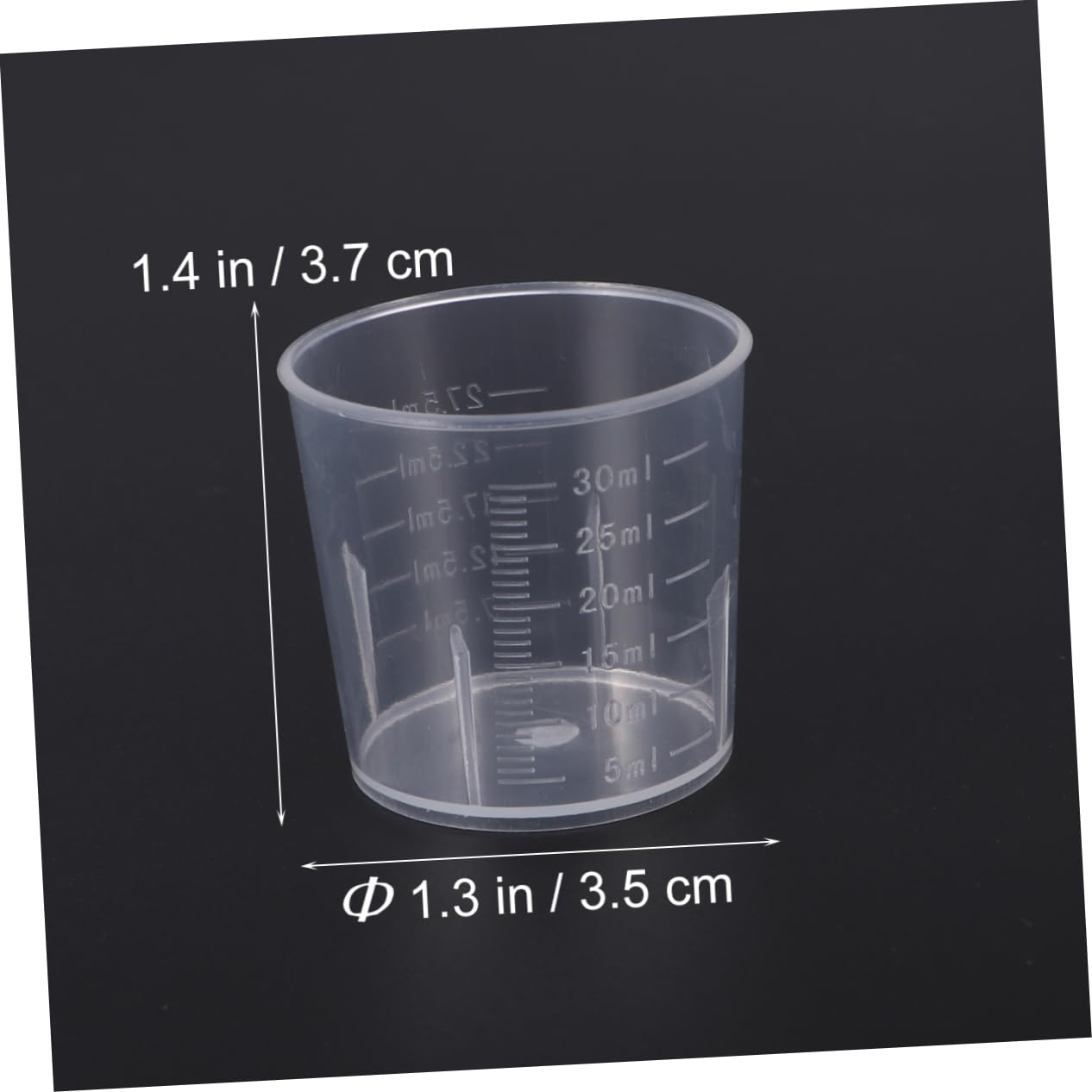 Zerodeko 120piezas Vasos Medidores Transparentes De Escala Graduada Utensilios De Medición Para Cocina y Laboratorio
