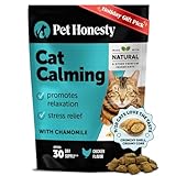 Calming Chews for Cats - Cat Anxiety Relief + Helps Reduce Stress - Behavioral Support & Promotes Relaxation for Travel, Boarding, Vet Visits, Separation Anxiety - Chicken (30-Day Supply)