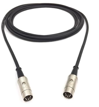 3ft - 5 Pin Neutrik MIDI Cable - Male to Male 5 Wire