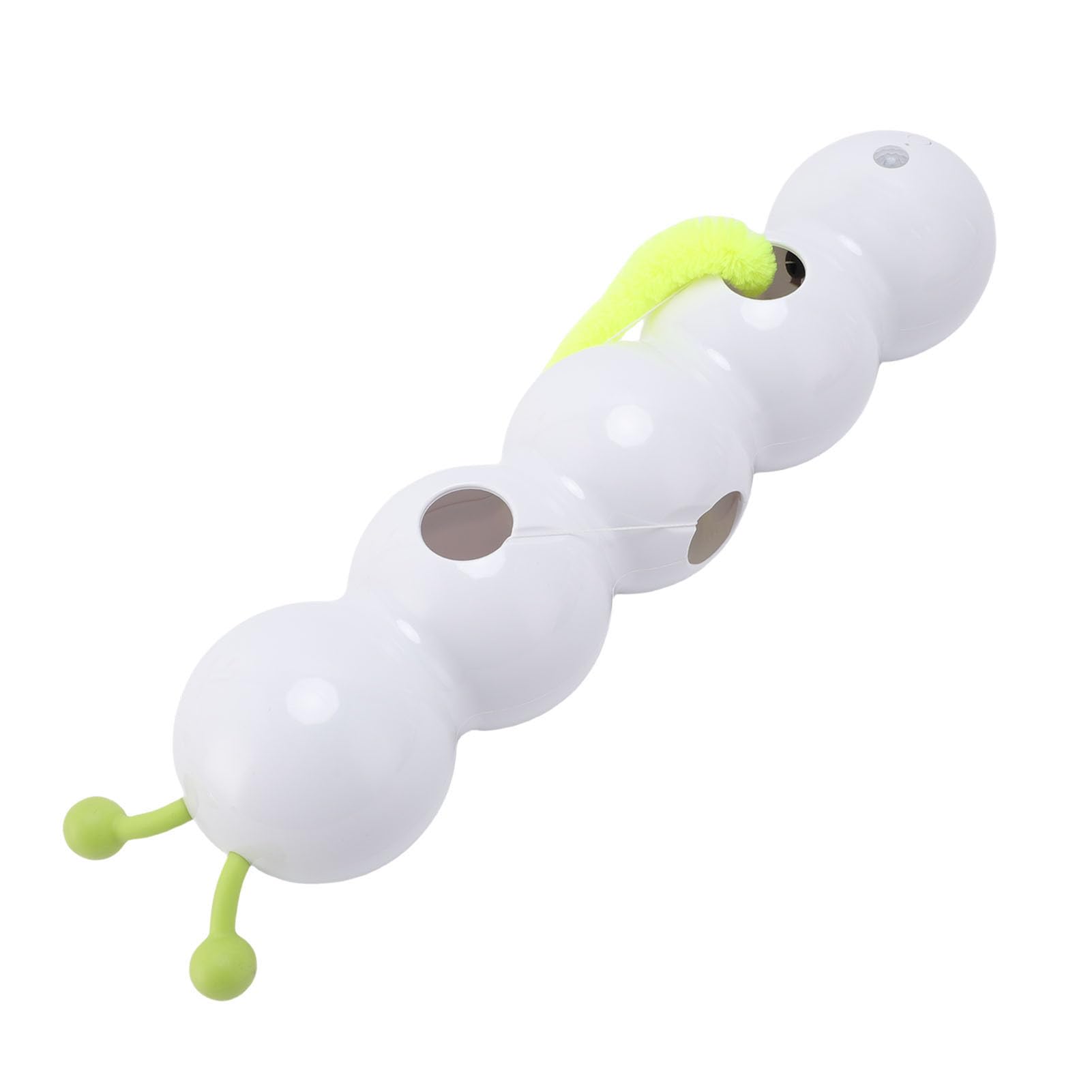 Giocattolo Multifunzionale Bruco per Animali Domestici Giocattolo Elettrico Interattivo in Plastica per Gatti, Design Intelligente per Giochi Emozionanti, Promuove Agilità e Riflessi,
