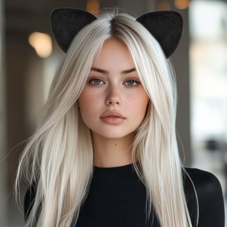 TIutmivo Cat Ears Headband, Cat Hair Bands, Hair Accessories, Cat Ears Headband, Cat Ears Headband for Women Girls, Cosplay - Image 3