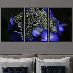 signwin 3 Piece Framed Canvas Wall Art Blue...