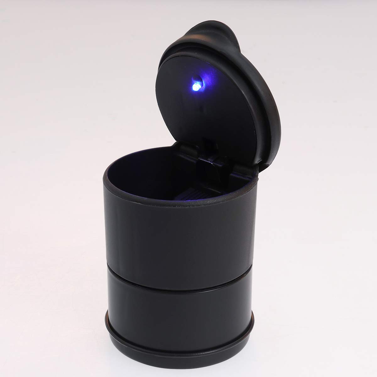 POSACENERE CON LUCE LED ADESIVO UFFICI CENERIERA TAVOLO AUTO ACCESSORI