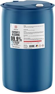 Isopropyl Alcohol 99.9% - ACS Reagent Grade - 55 Gallon Drum - High Purity Lab Grade Rubbing Alcohol - Made in America - A...