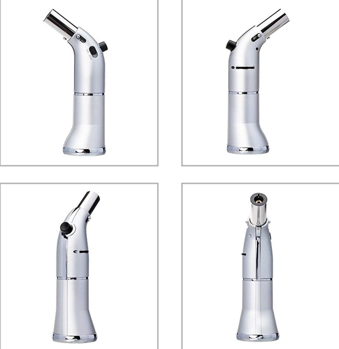 Soplete Antorcha Soplete de Cocina Antorcha de Gas de Llama Ajustable con Bloqueo de Seguridad Adecuado para Barbacoa/Horneado/Soldadura