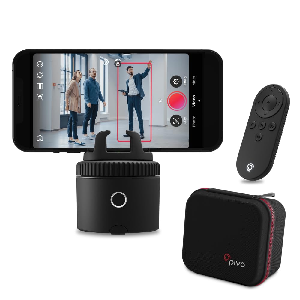 Pod Black Beyond Professional Fast Auto-Tracking Smartphone Interactive Content Creation Pod 360 Hands-Free Photos or Videos for Active Lifestyles, Sports & Adventures